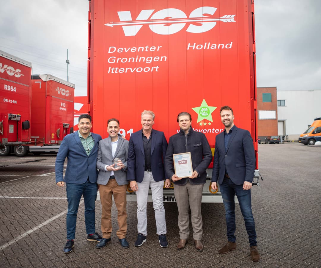 Vos transport ontvangt derde Lean & Green Ster