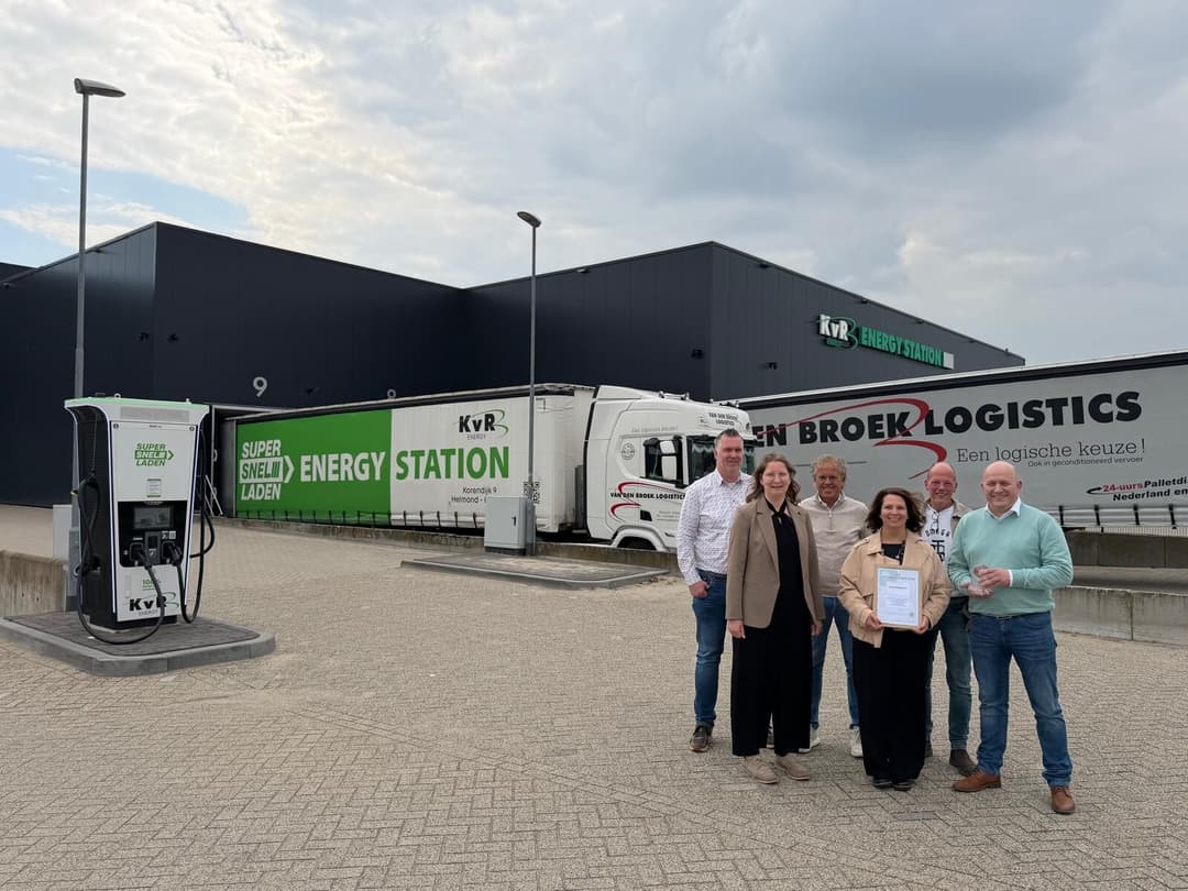 Uitreiking van Lean & Green Star bij Van den Broek Logistics